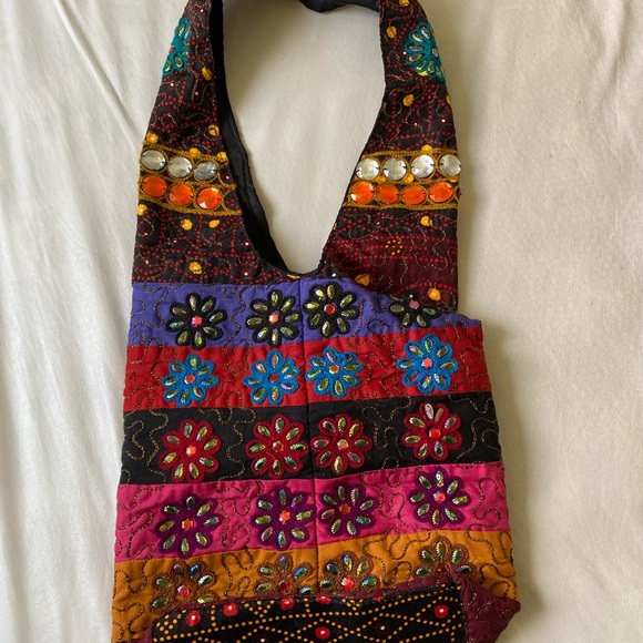 Multi-patterned Boho Shoulder Bag - Picture 2 of 8